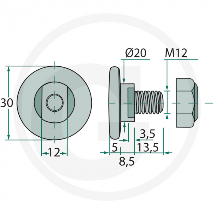 Surub coasa Galfre 04047103 04047103   [2]