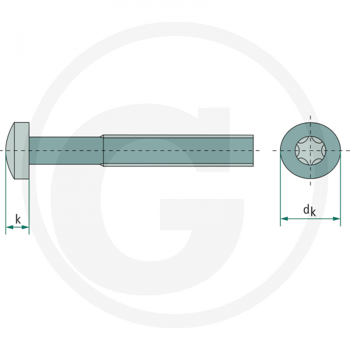 Surub cu cap crestat M4x10 4877985101   [2]