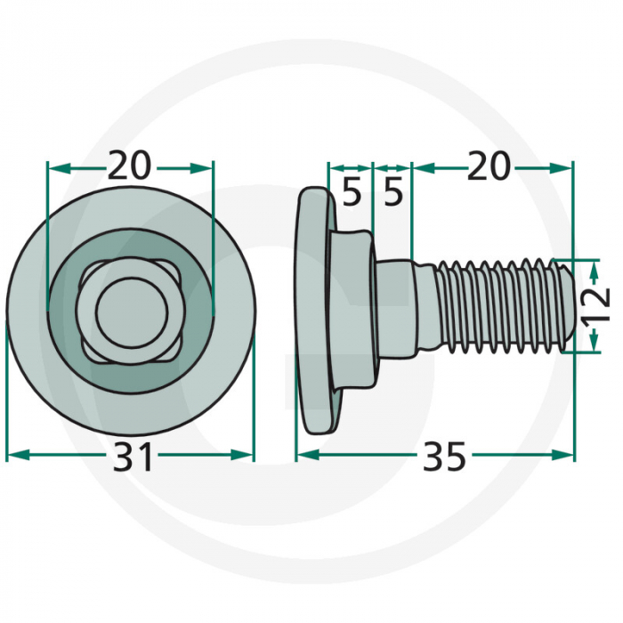 Surub cutit coasa 56403000 56403000 80201240   [2]