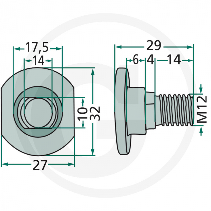 Surub cutit coasa Pottinger 00119006 42129 [2]