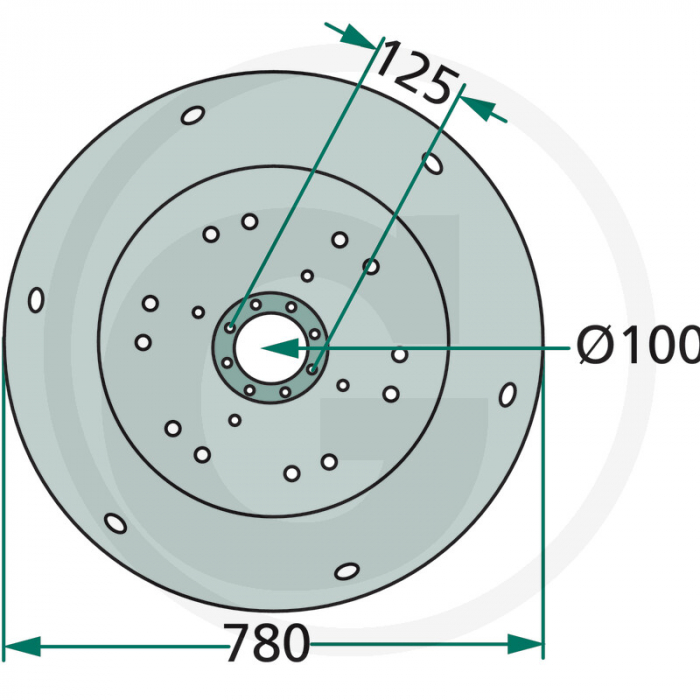 Taler sus Deutz-Fahr KM 22 64706563481F 06563481 1.1017.010.124.00 [2]