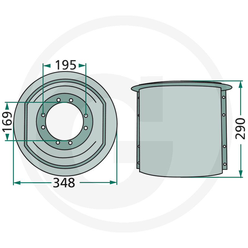 Z1100360 Tambur coasa Deutz-Fahr [2]