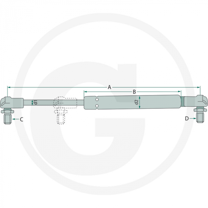 Telescop usa New Holland 87652519 5089549   [2]