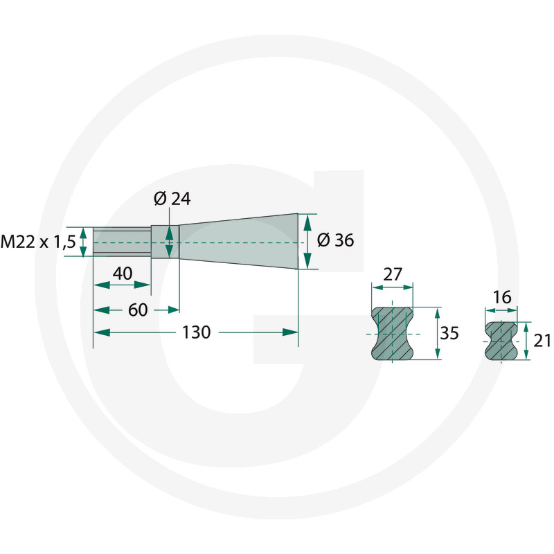 Tepusa neagra 850 mm 439439017, 18850 [2]