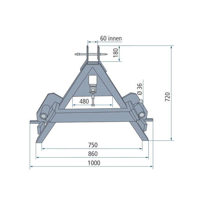 Furca transport baloti 800 Kg 77875526 [2]