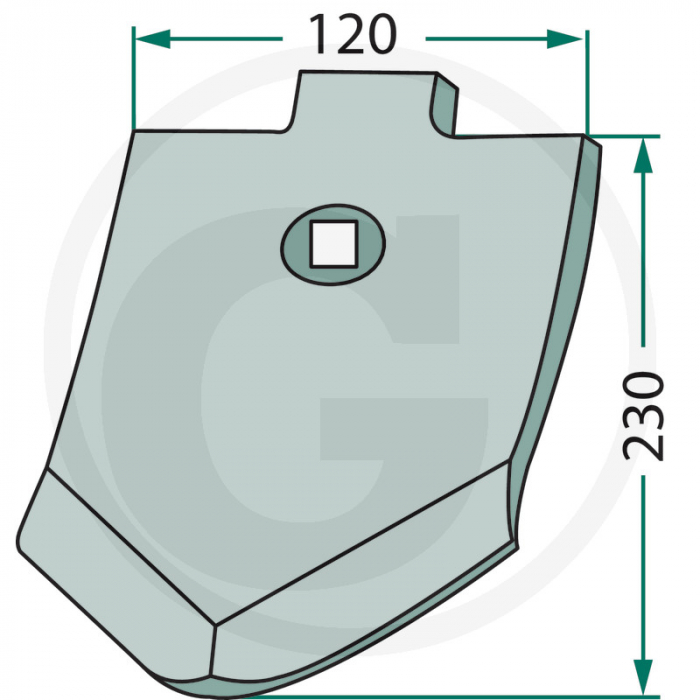 Varf brazdar cultivator Saphir 3374388-12 3374388-12   [2]