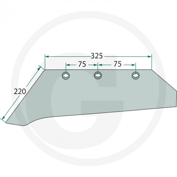 Varf brazdar dreapta plug Eicher SS-1080-3 SS-1080-3 56011 SS-1080-3   [2]