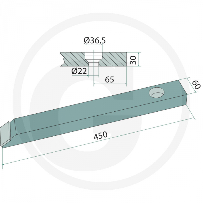 Varf cultivator Agrisem 6100006 6100006 BEC7330   [2]