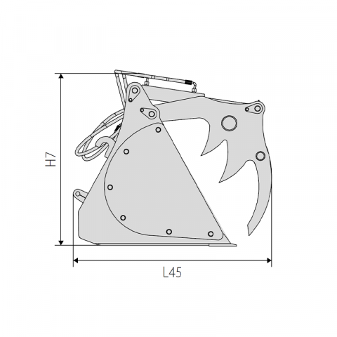 Cupa tip Crocodil prindere Euro 1600 mm [3]