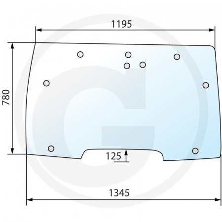 Tipuri de tractor: MX 100, 110, 120, 135, 150, 170, 80C, 90C, 100C, CX 50, 60, 70, 80, 90, 100 - Parbriz reglabil Case IH 650S8520A3 238520A3  