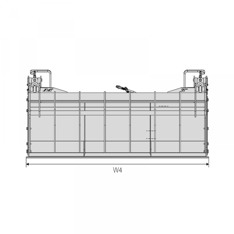 Cupa tip Crocodil prindere Euro 1400 mm [4]