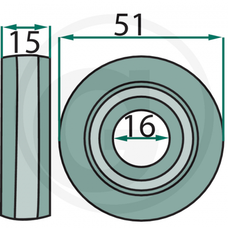 Rola piston Case IH 165484 667925R91   [1]