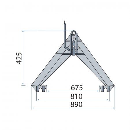 Triunghi fata tractor 1200 Kg 77875517   [1]