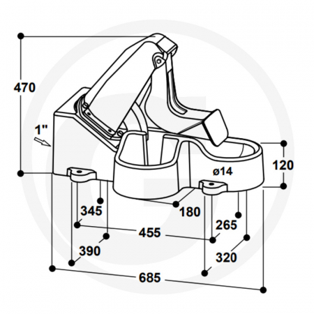 Adapatoare cu membrana Suevia 548 vaca-vitel 11140100 100.0548 1000548   [1]