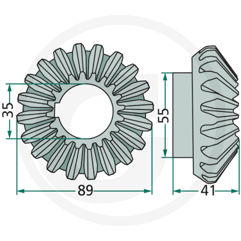 Arbore  pinion coasa Krone 16Z 145205.1 Krone [1]