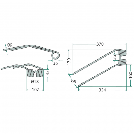 Arc grebla Deutz-Fahr - Dreapta 06229776 1.1040.001.500.10 52506229776 [1]