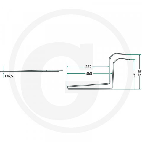 Arc grebla Claas 0009235770 SP04-02 9235770   [1]