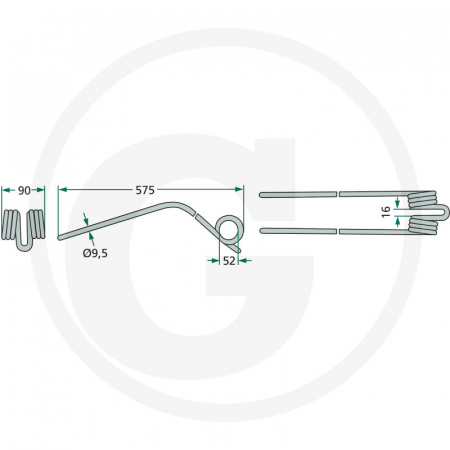 Arc grebla KUHN 90/575 4059139025046 52557720200 [1]