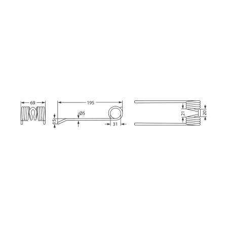 Arc pick-up Welger 3 0343.51.00.00 0940.52.25.00 P011243   [1]