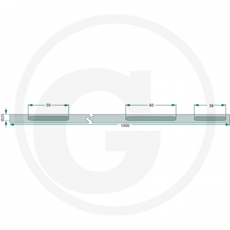 Ax coasa Deutz-Fahr KM22 64706563478F 06563478 1.1017.010.118.00   [1]