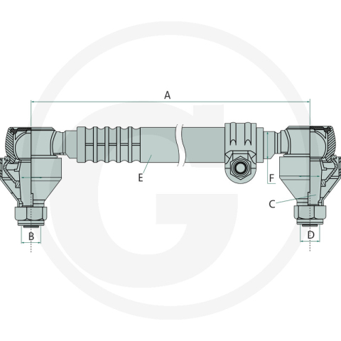 Bara directie Con 16x18 *26 L 960 mm Deutz Fahr  Deutz Fahr [1]