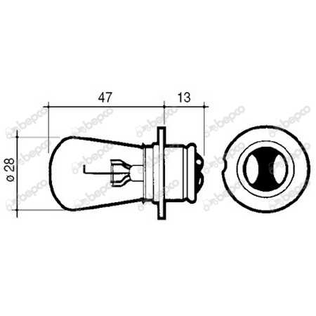 Bec far 12V 63/1955-414 1891654M1   [1]