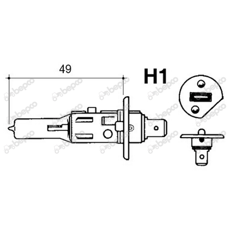 Bec halogen 12V 55W 63/1955-448 0707030384 10284328 1415095 14151095 1494060 164376 2441201060 2901002560 3405180M1 421374A1 466247 487958 5-82195001-0 528433 57M7019 5821950010 608684 7.0703.0384 700/09101 700/10020   [1]