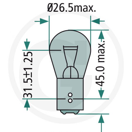 Bec semnalizare 21V/5KW 47712V21/5WK 11916GRNCP   [2]