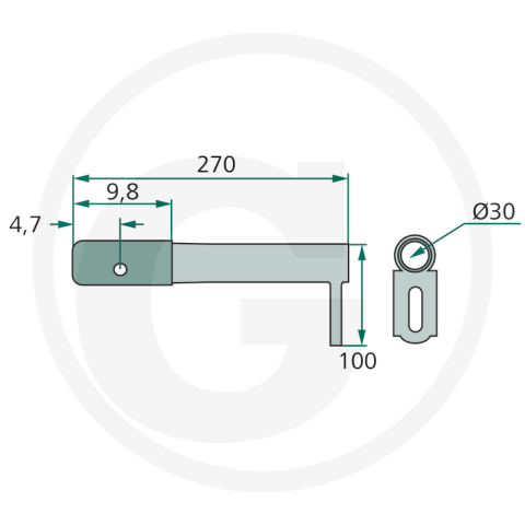 Brat grebla Kuhn GA 3201GM, 270 mm, 57713500 | Tehnica Popan [1]