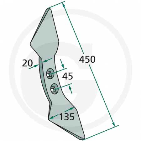 Brazdar 23532 RS300 45 63310402   [1]