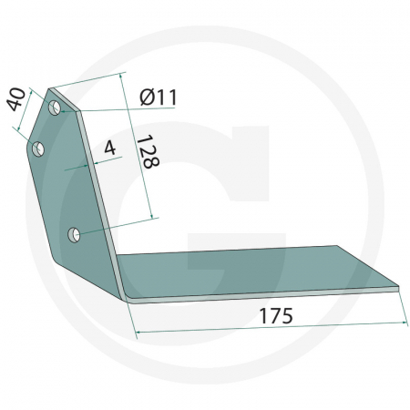 Brazdar cu aripi cultivator Thyregod 3200549 3200549 97655452   [1]