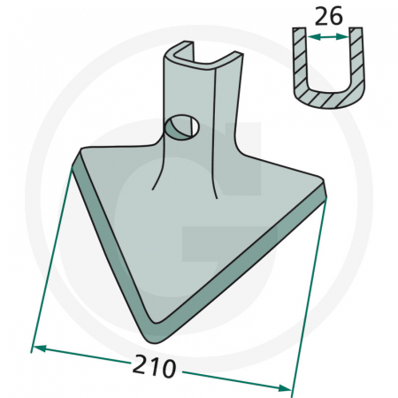 Brazdar cultivator Rumptstad 101.IND-207 101.IND-207 RS3919   [1]