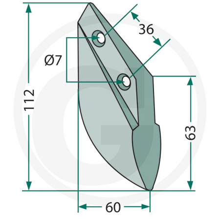 Brazdar semanatoare Lemken 99.HA-01 99.HA-01 TR124   [1]