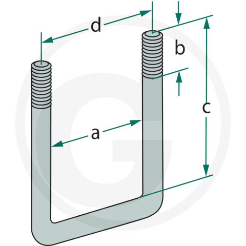 Brida U M16 x 2 120x99 mm 30-101-3 30-101-3 [1]