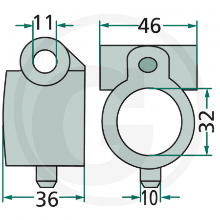 Bucsa brat grebla JF/Stoll 6470612553F 0612553 99.15-05-02.1   [1]