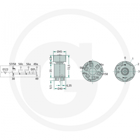 Buton lumini + claxon 029019 29019 487963 4998107 5086008 5125958 5132021 79057306 82984103 9837124 SF4998107 [1]