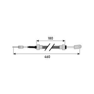 Cablu de ambreiaj Fiat - L430 - 185 [1]