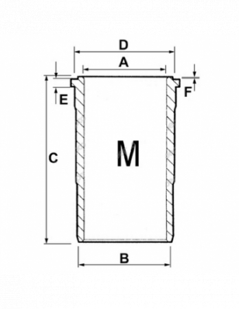 Tipuri de tractoare: 844S, 844XL, 4230, 845XL, 885XL Tip motor: D-268 - Camasa Case IH Ø100 mm 253144682 3144682R3 3144682R3GOE 87556009 MC3144682R3  