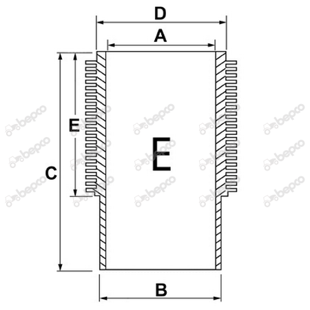 Camasa Ø 105 x 117 mm - L 223 mm - Same 29/S104180 0.039.1120.0 0.039.1120.0/10 [3]