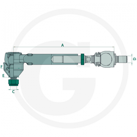 Cap bara John Deere C28 - 32 38712680 AL119215   [1]