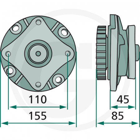 Carcasa coasa Kuhn 64756803940 56803940 [1]