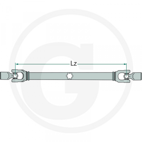 Cardan antrenare L 560 mm, G7/G8, F 25, 36 x 89 mm, 1 3/8” Z6 377377431 4059139422630 [1]