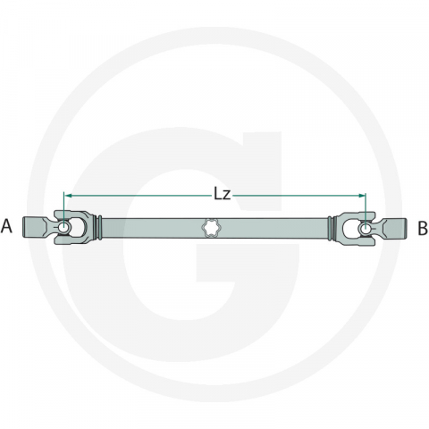 Cardan antrenare L 560 mm, G7/G8, F 25, 36 x 89 mm, 1 3/8” Z6 377377431 4059139422630 [3]