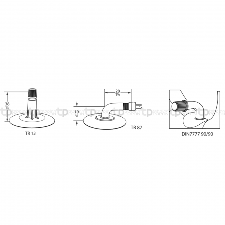 Cauciuc si camera 13 x 6.50-6 136506 81013X6.50-6/RILL   [1]