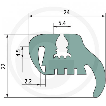 Cheder rama usa 25x22 mm - 654921450 [1]
