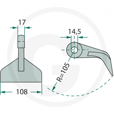 Ciocan cutit OMARV 63-RM-7-14 cu Ø14 63-RM-7-14   [1]