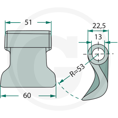 Ciocan cutit tocator Ducker 13 mm [1]