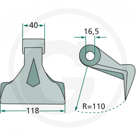 Ciocan cutit tocator Maletti 63-RM-66 cu Ø16 63-RM-66 MA6402076 MA6303076 MA6401076   [1]