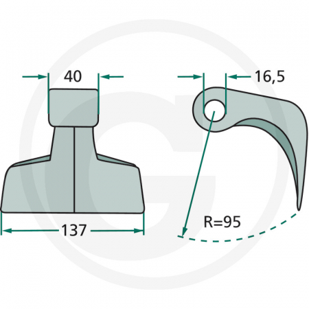 Ciocan cutit tocator Oehler 63-RM-6 cu Ø16 63-RM-6   [1]