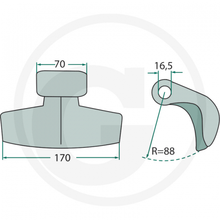 Ciocan cutit tocator Rotoram 63-M-1 cu Ø16 63-M-1   [1]